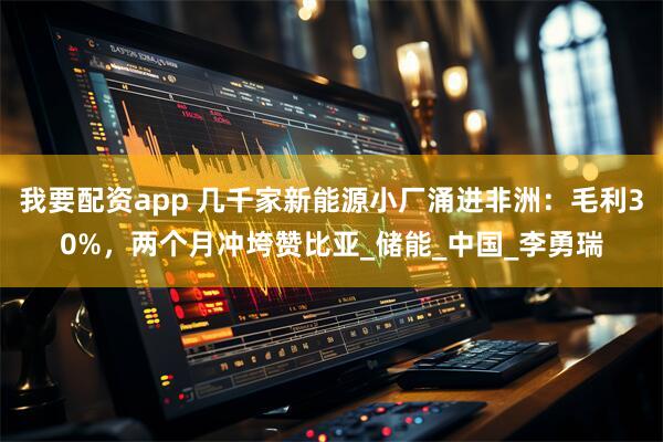 我要配资app 几千家新能源小厂涌进非洲：毛利30%，两个月冲垮赞比亚_储能_中国_李勇瑞
